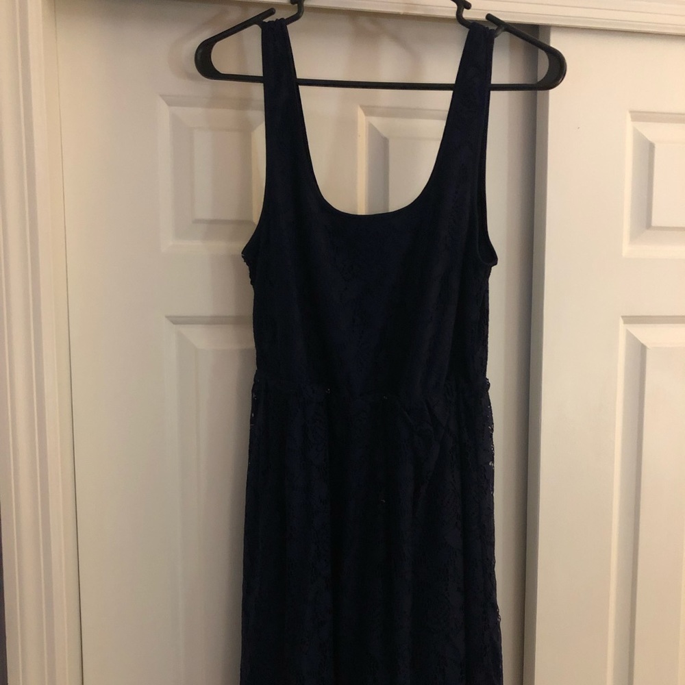 Navy lace dress